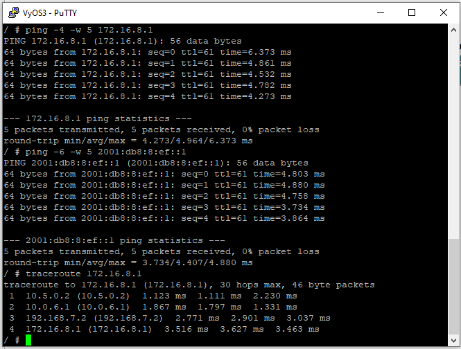ping4, ping6, traceroute